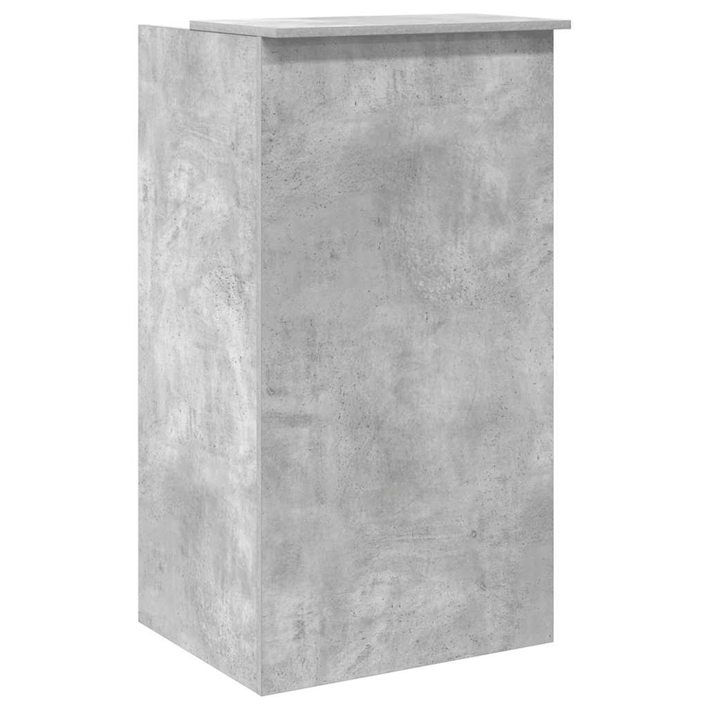 Empfangstheke Betongrau 55x50x103,5 cm Holzwerkstoff