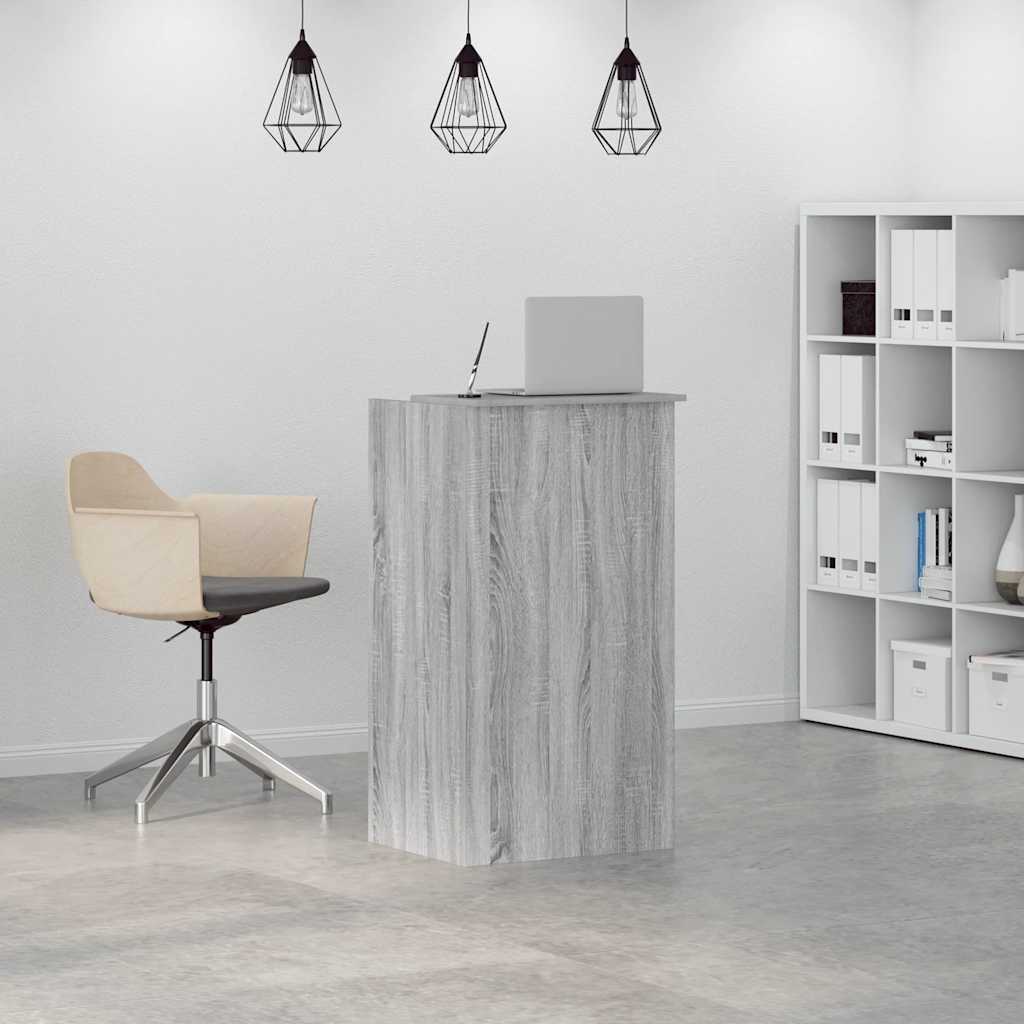 Empfangstheke Grau Sonoma 55x50x103,5 cm Holzwerkstoff