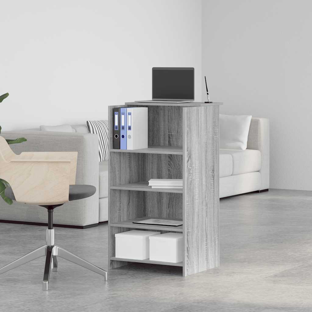 Empfangstheke Grau Sonoma 55x50x103,5 cm Holzwerkstoff
