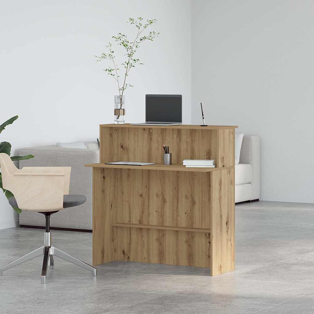 Empfangstheke Artisan-Eiche 100x50x103,5 cm Holzwerkstoff