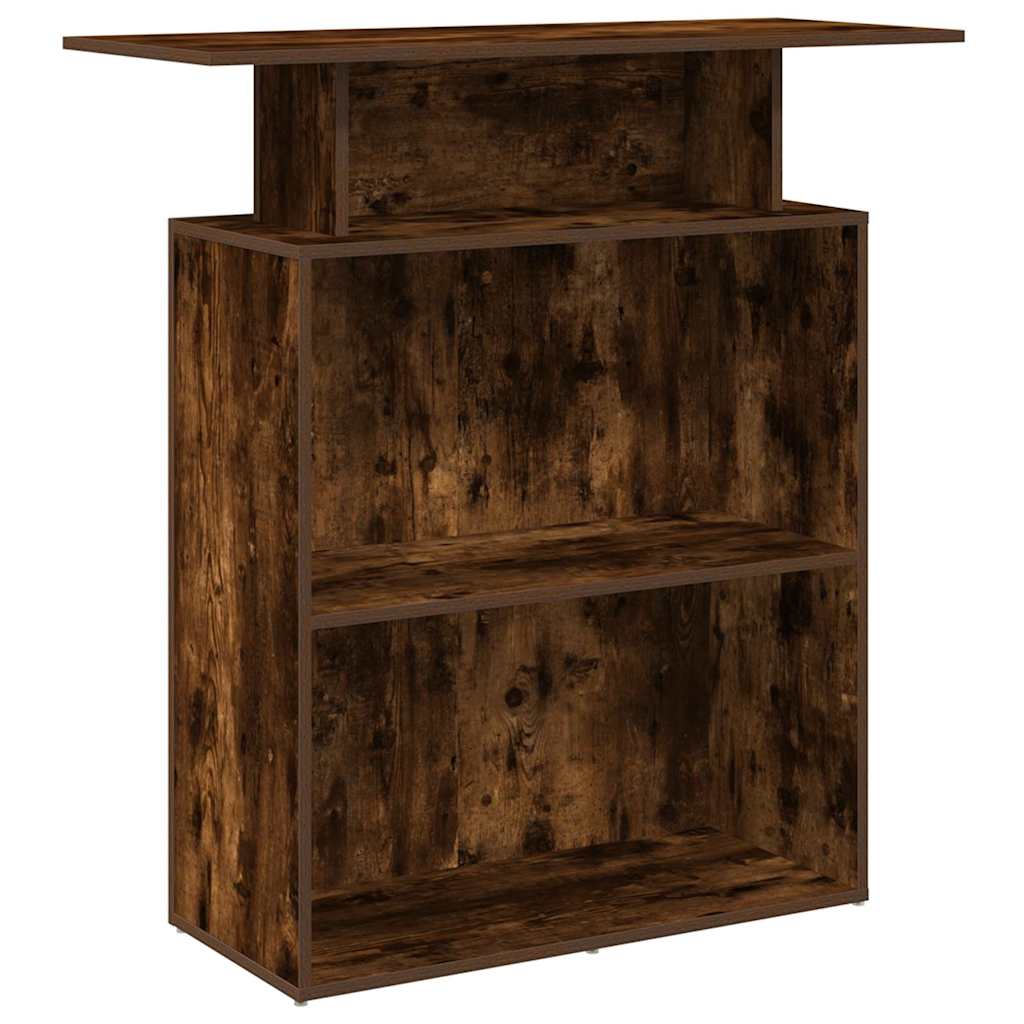 Empfangstheke Räuchereiche 100x40x104 cm Holzwerkstoff