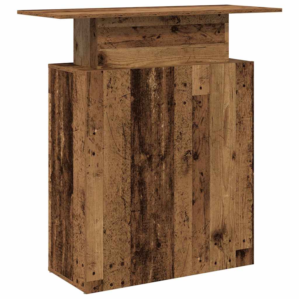 Empfangstheke Altholz-Optik 100x40x104 cm Holzwerkstoff