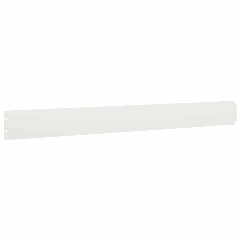Rasenkanten 10 Stk. Weiß 10x103 cm Kaltgewalzter Stahl