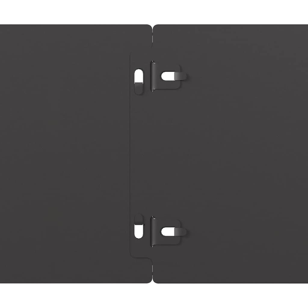 Rasenkanten 10 Stk. Schwarz 15x103 cm Kaltgewalzter Stahl