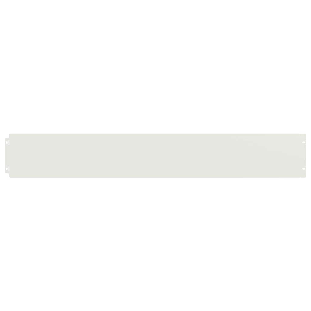 Lawn edging 10 pcs. White 15x103 cm Cold-rolled steel