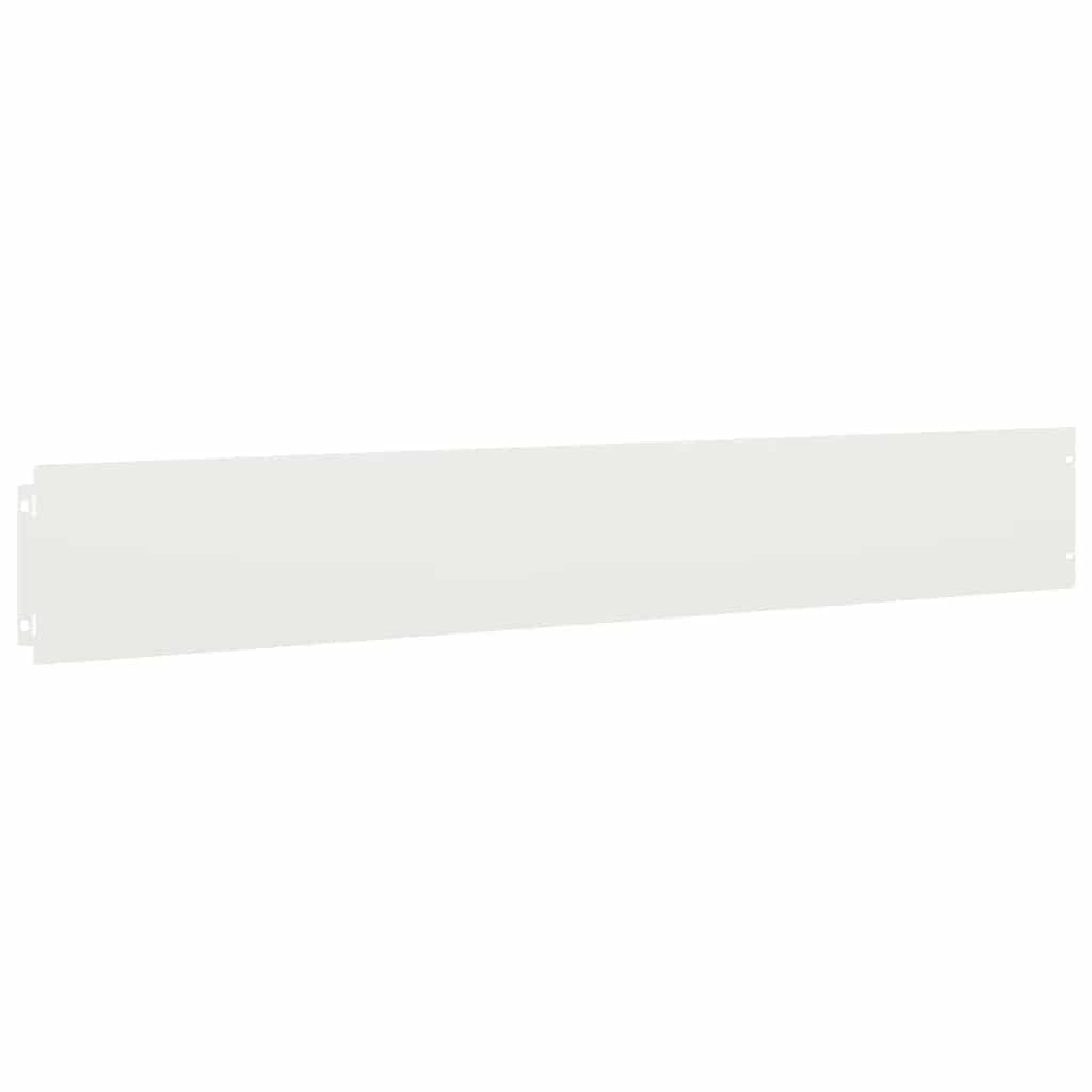 Lawn edging 10 pcs. White 15x103 cm Cold-rolled steel