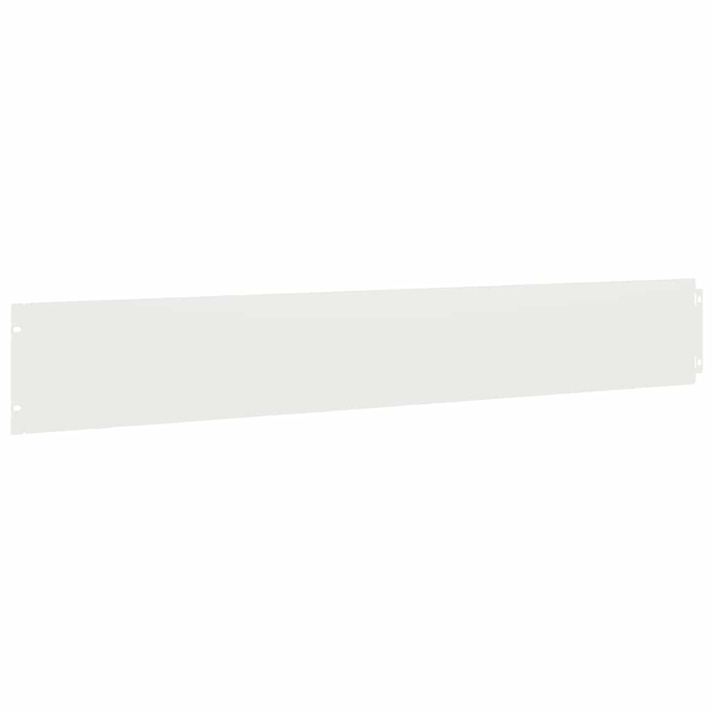 Lawn edging 10 pcs. White 15x103 cm Cold-rolled steel