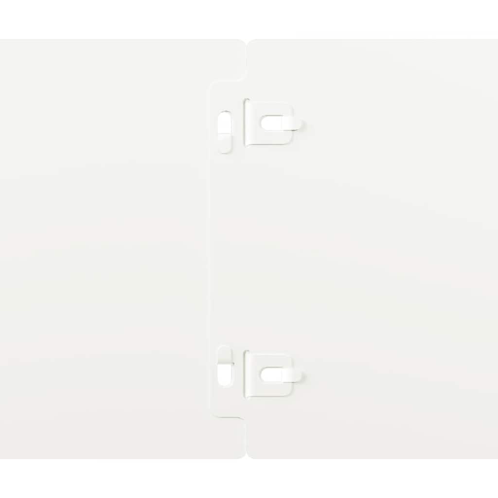Lawn edging 10 pcs. White 15x103 cm Cold-rolled steel