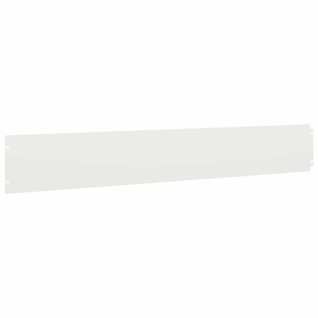 Rasenkanten 50 Stk. Weiß 15x103 cm Kaltgewalzter Stahl
