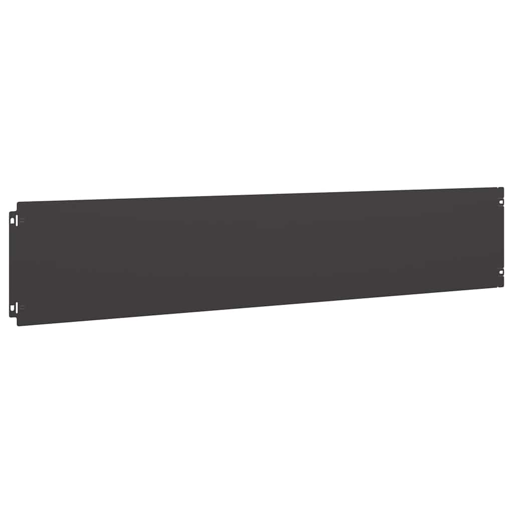 Rasenkanten 10 Stk. Schwarz 20x103 cm Kaltgewalzter Stahl