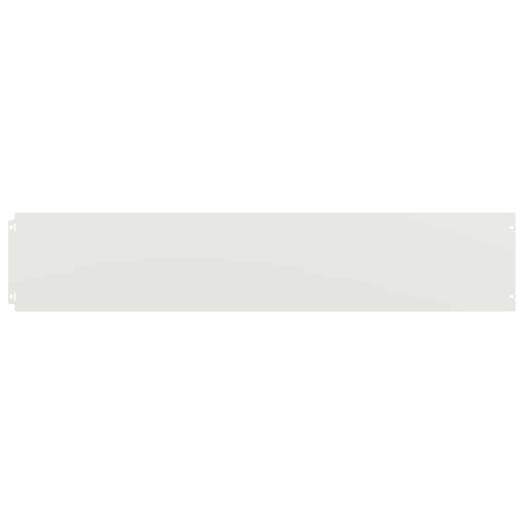 Lawn edging 10 pcs. White 20x103 cm Cold-rolled steel