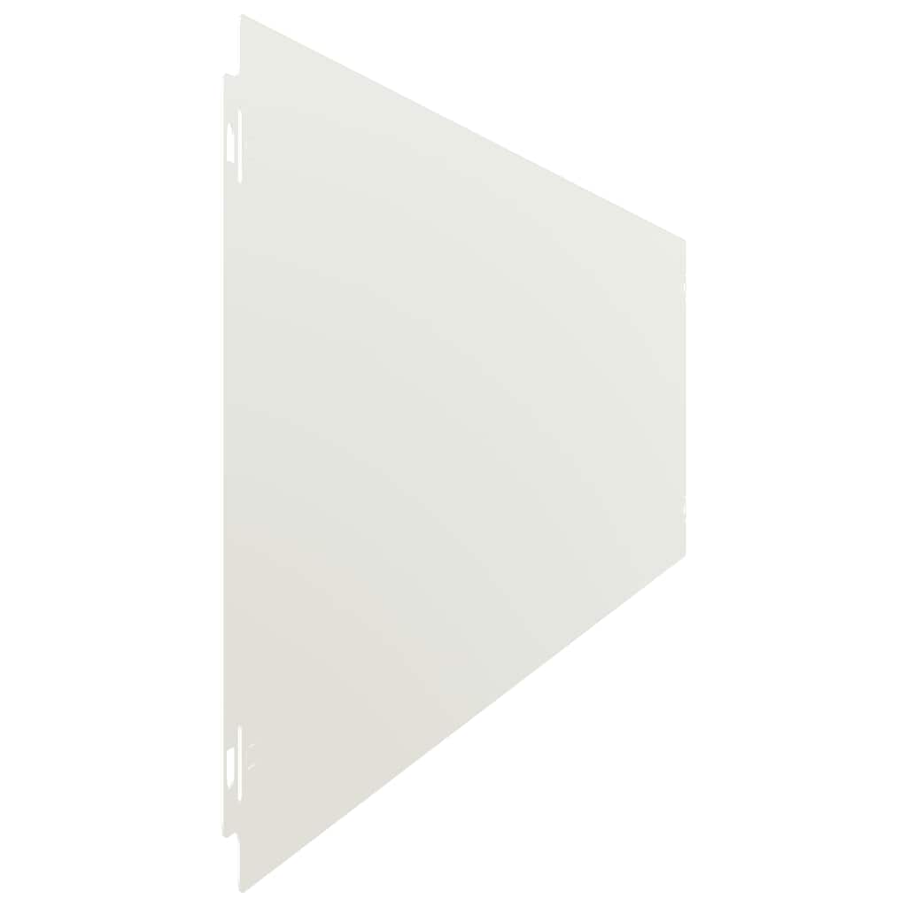 Lawn edging 10 pcs. White 20x103 cm Cold-rolled steel