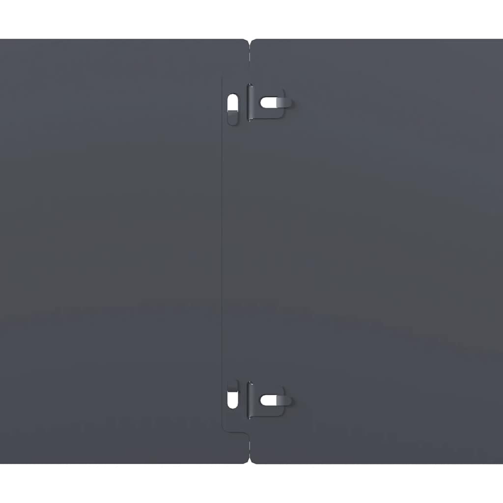 Rasenkanten 10 Stk. Anthrazit 20x103 cm Kaltgewalzter Stahl
