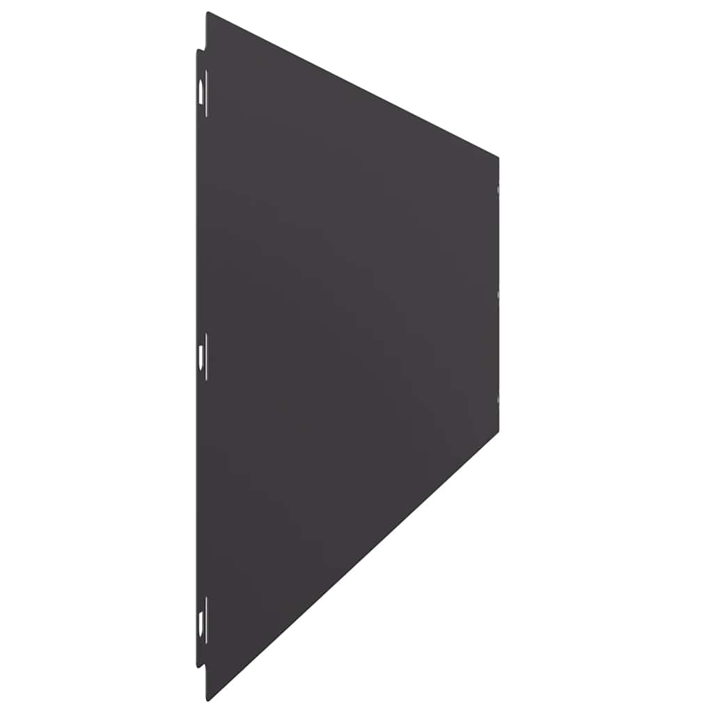 Lawn Edges 10 pcs. Black 25x103 cm Cold-rolled Steel