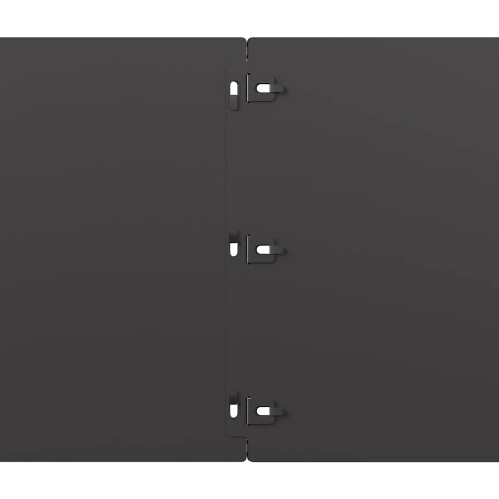 Lawn Edges 10 pcs. Black 25x103 cm Cold-rolled Steel