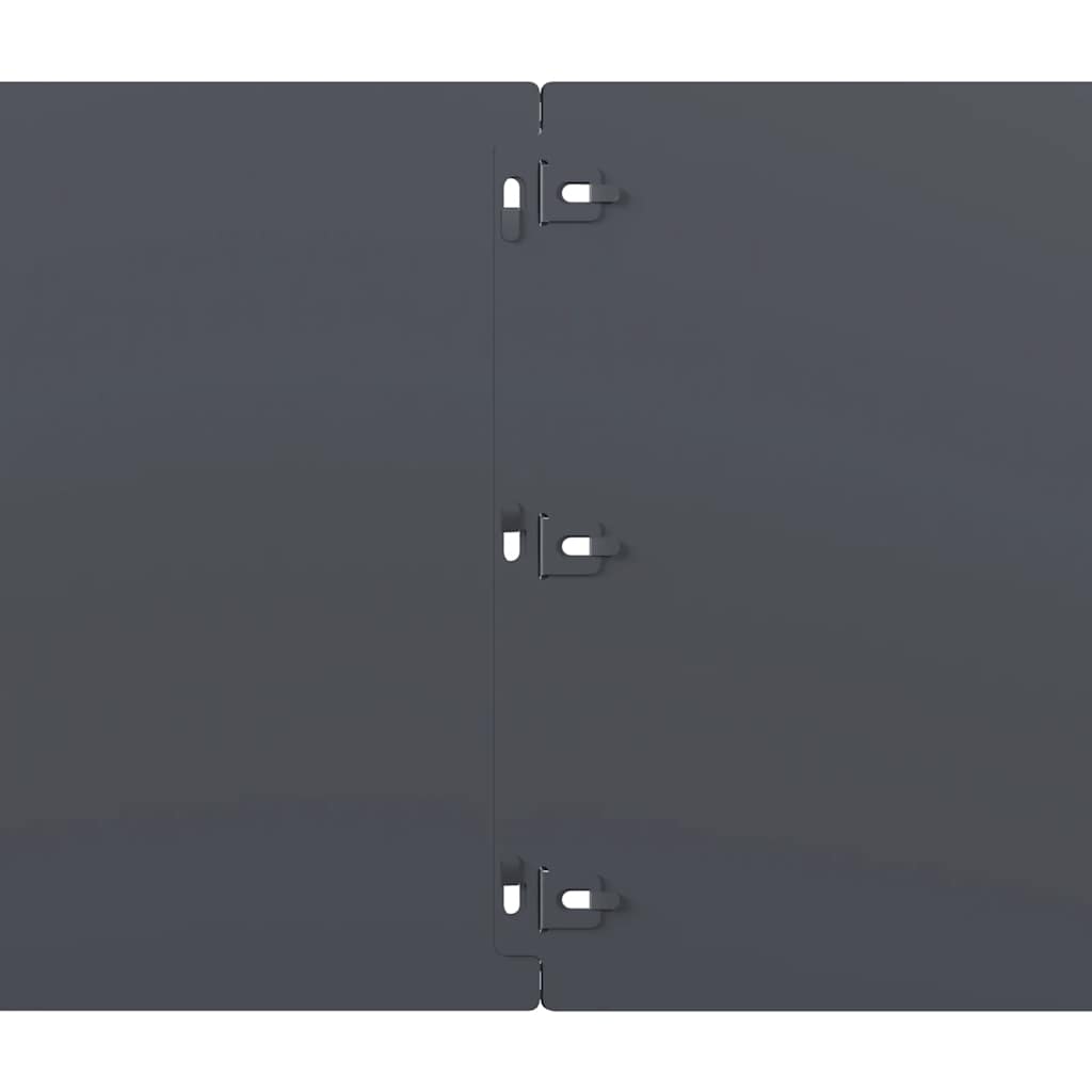 Rasenkanten 10 Stk. Anthrazit 25x103 cm Kaltgewalzter Stahl