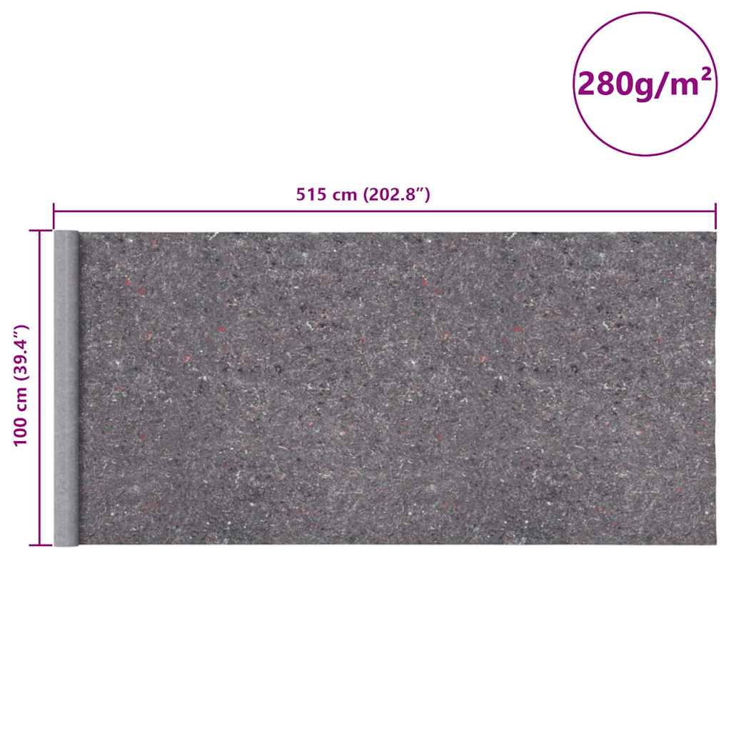 Rutschfeste Malervliese 2 Stk. 5 m 280 g/m² Grau