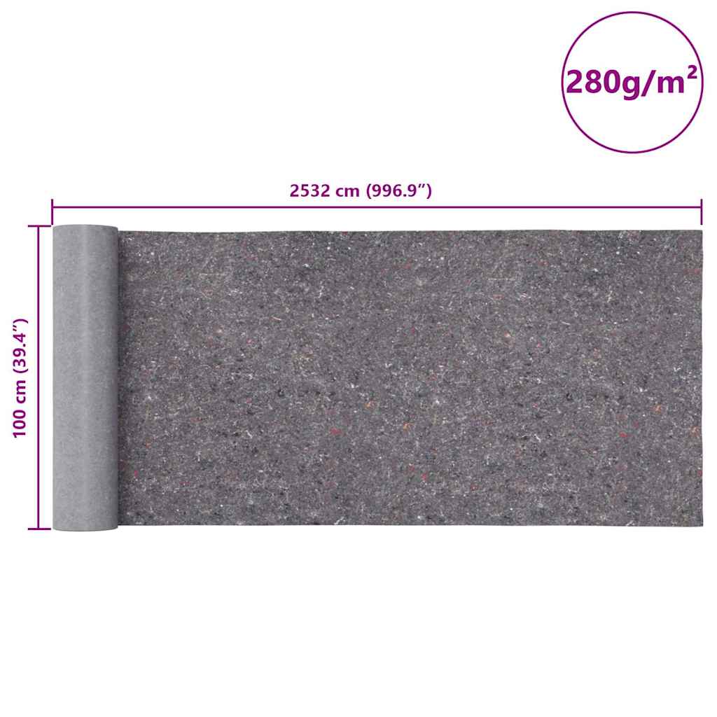 Rutschfeste Malervliese 2 Stk. 25 m 280 g/m² Grau