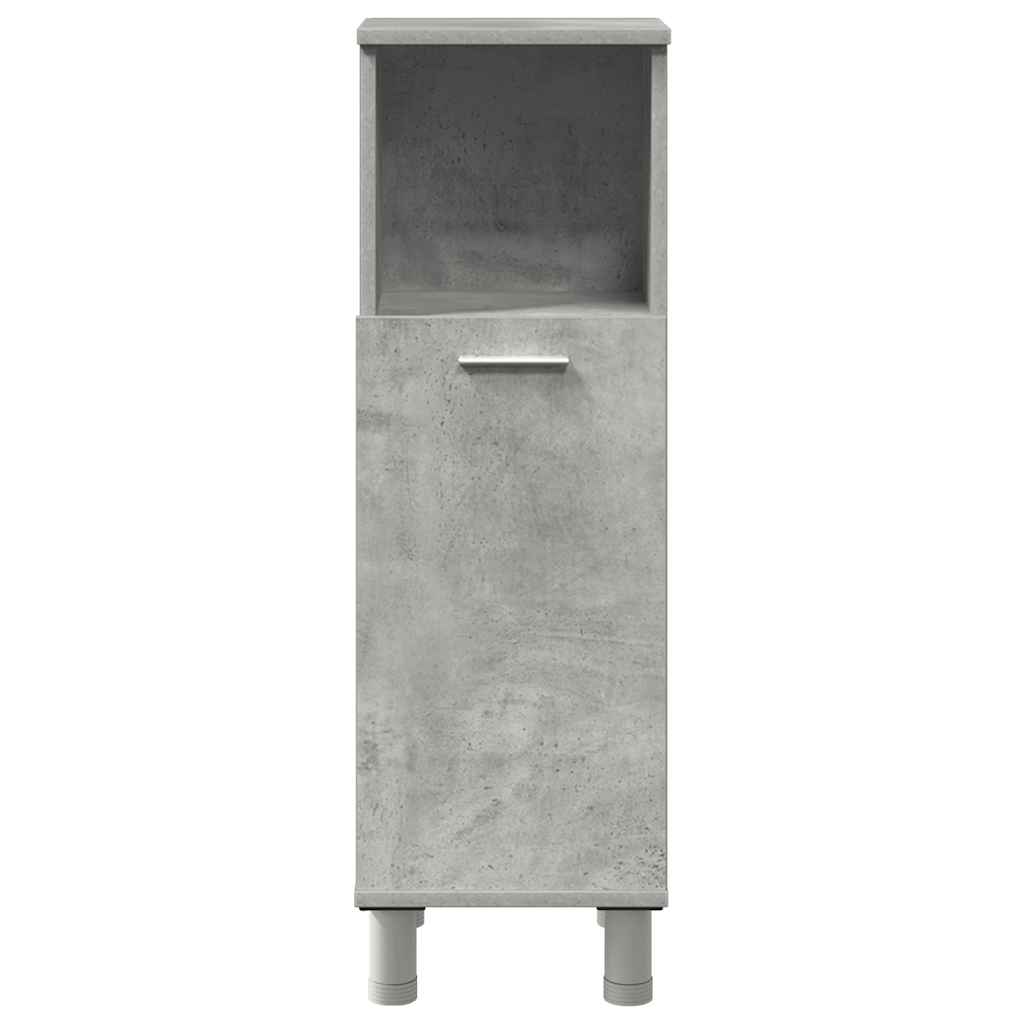 3-piece bathroom furniture set concrete grey wood-based material