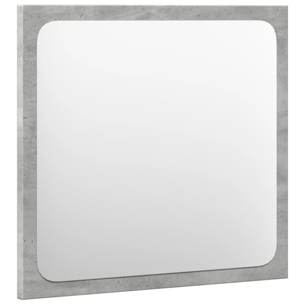 3-piece bathroom furniture set concrete grey wood-based material