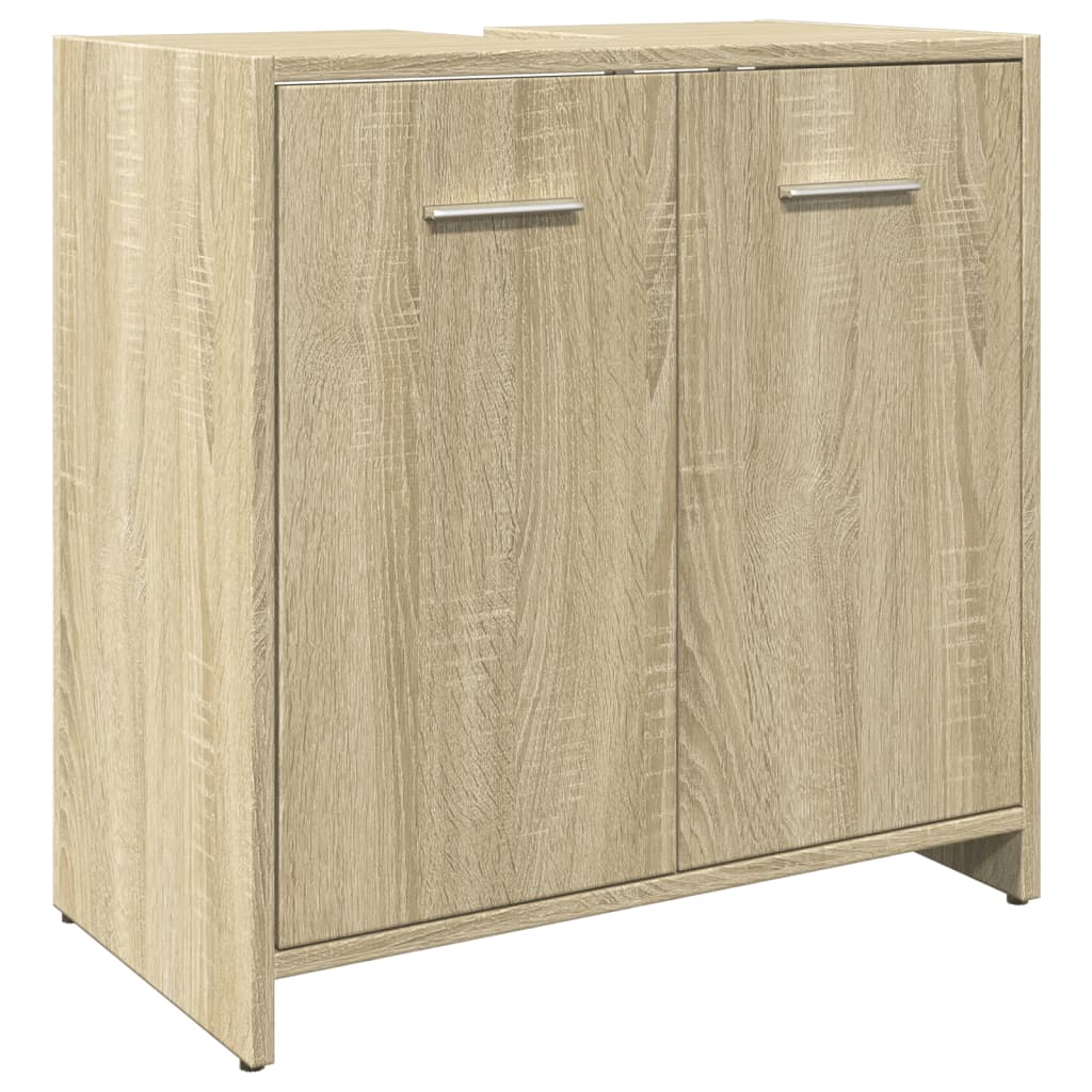 3-piece bathroom furniture set Sonoma oak wood-based material
