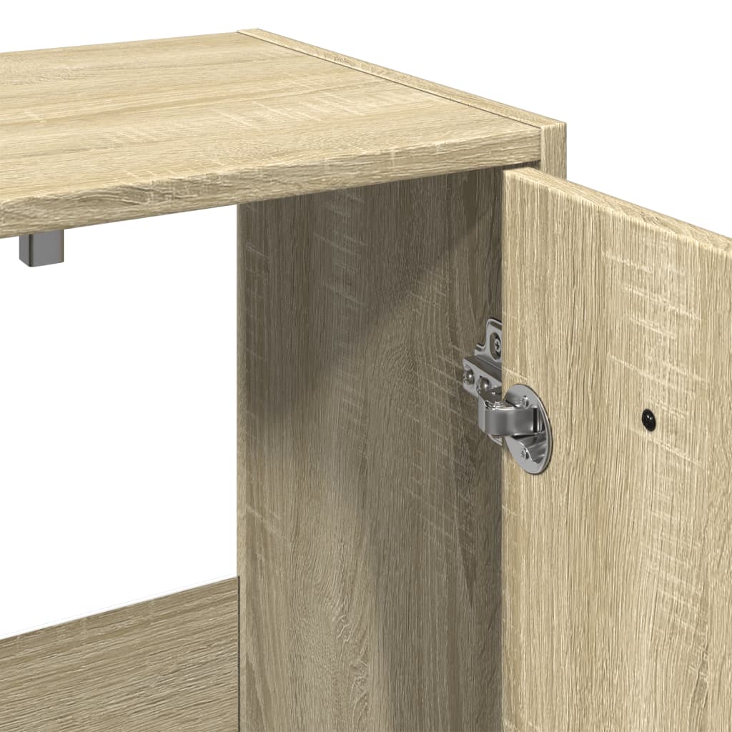 3-piece bathroom furniture set Sonoma oak wood-based material