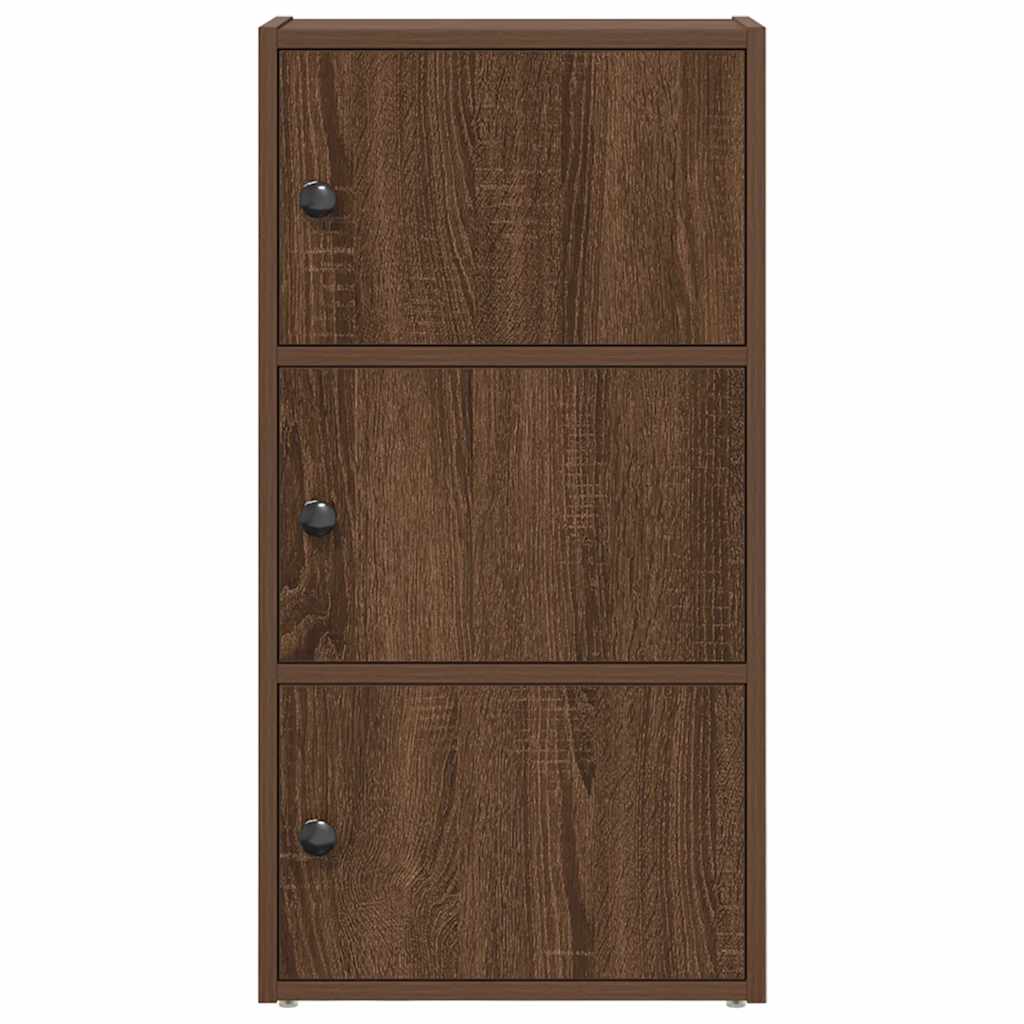 Bücherregal Braun Eichen-Optik 40x24x77 cm Holzwerkstoff