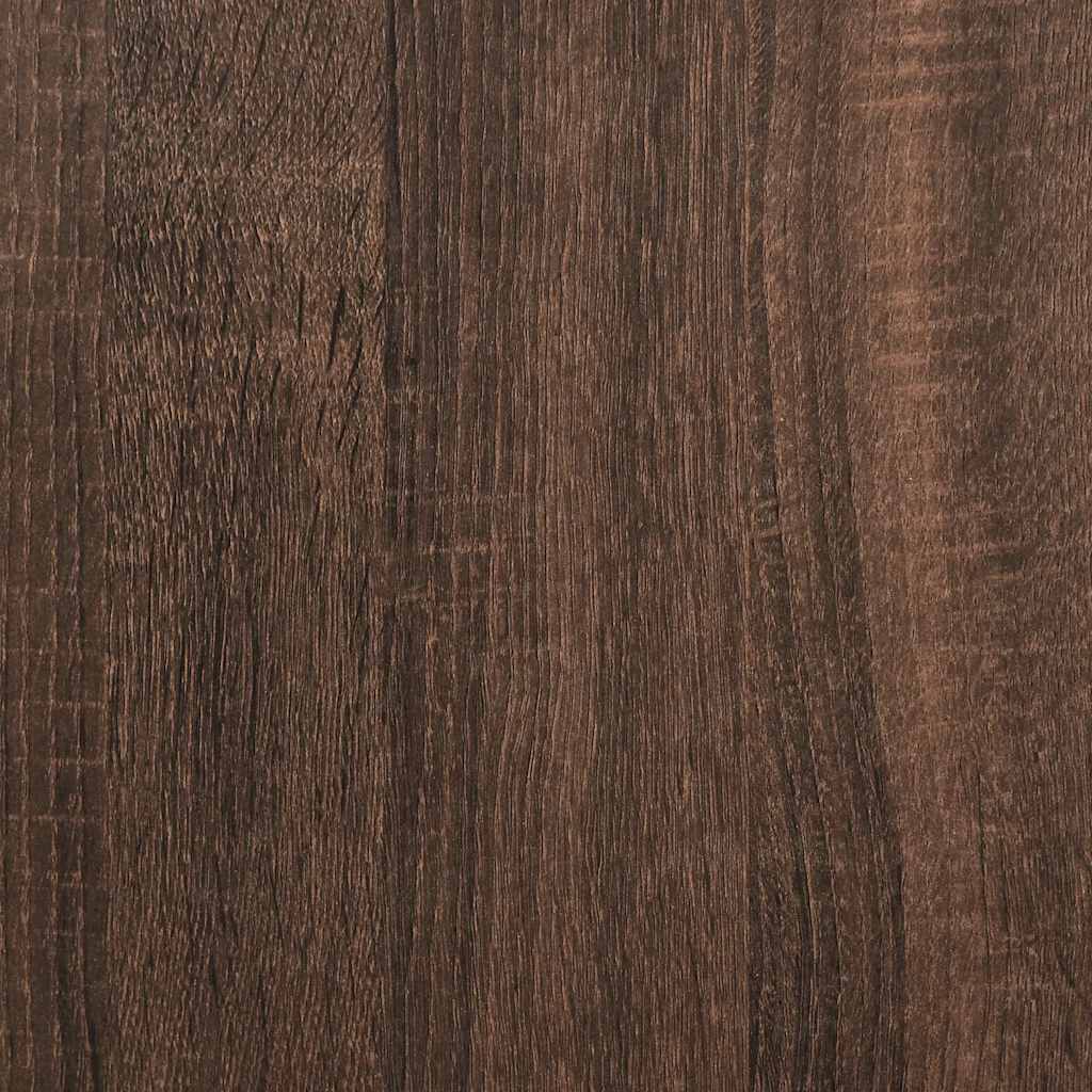Schreibtisch mit Regal Braun Eichen-Optik 100x45x140 cm