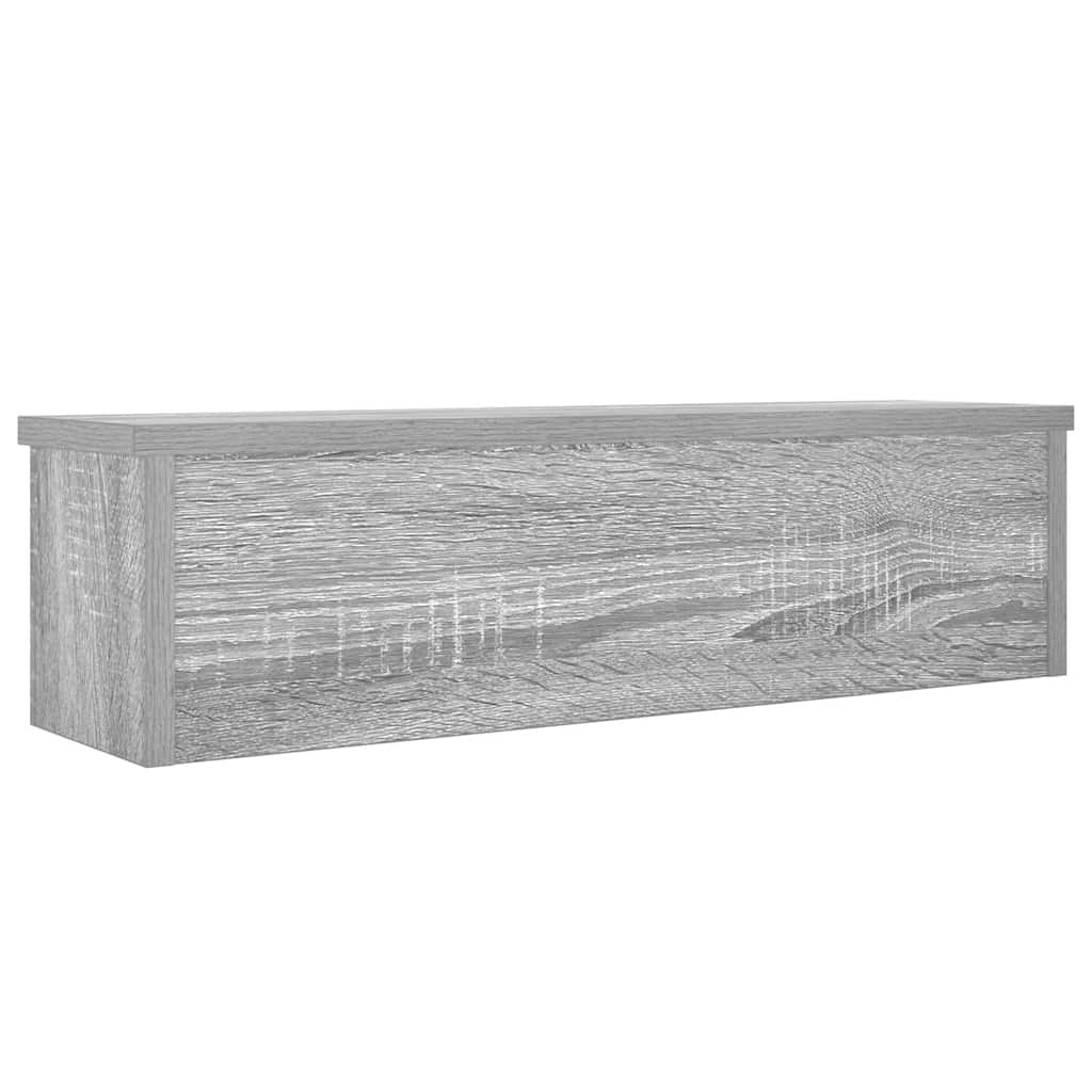 Kitchen Shelf Stackable Gray Sonoma 50x15x16 cm Wood Material