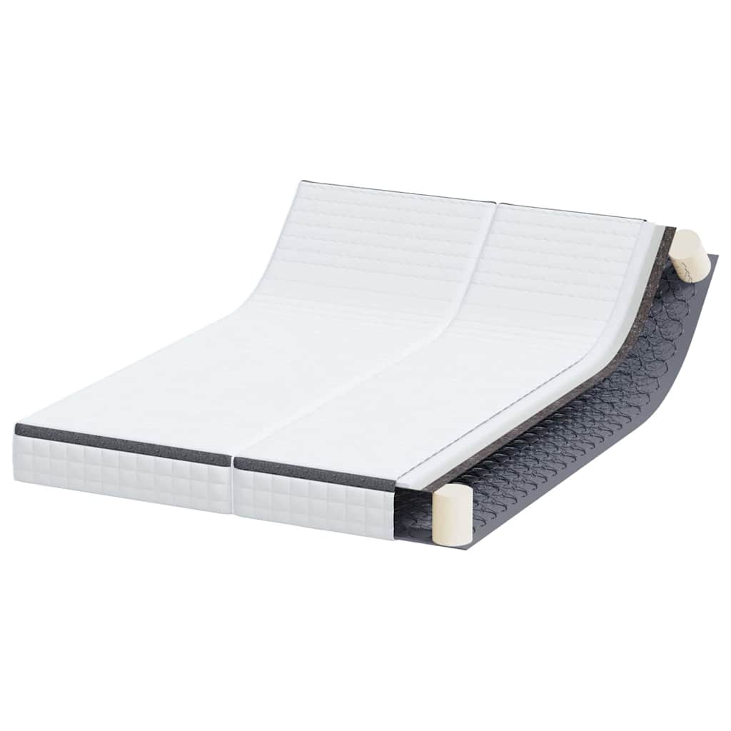 Matratze 2 pcs Weiß, Grau 70 x 190 cm Strickstoff