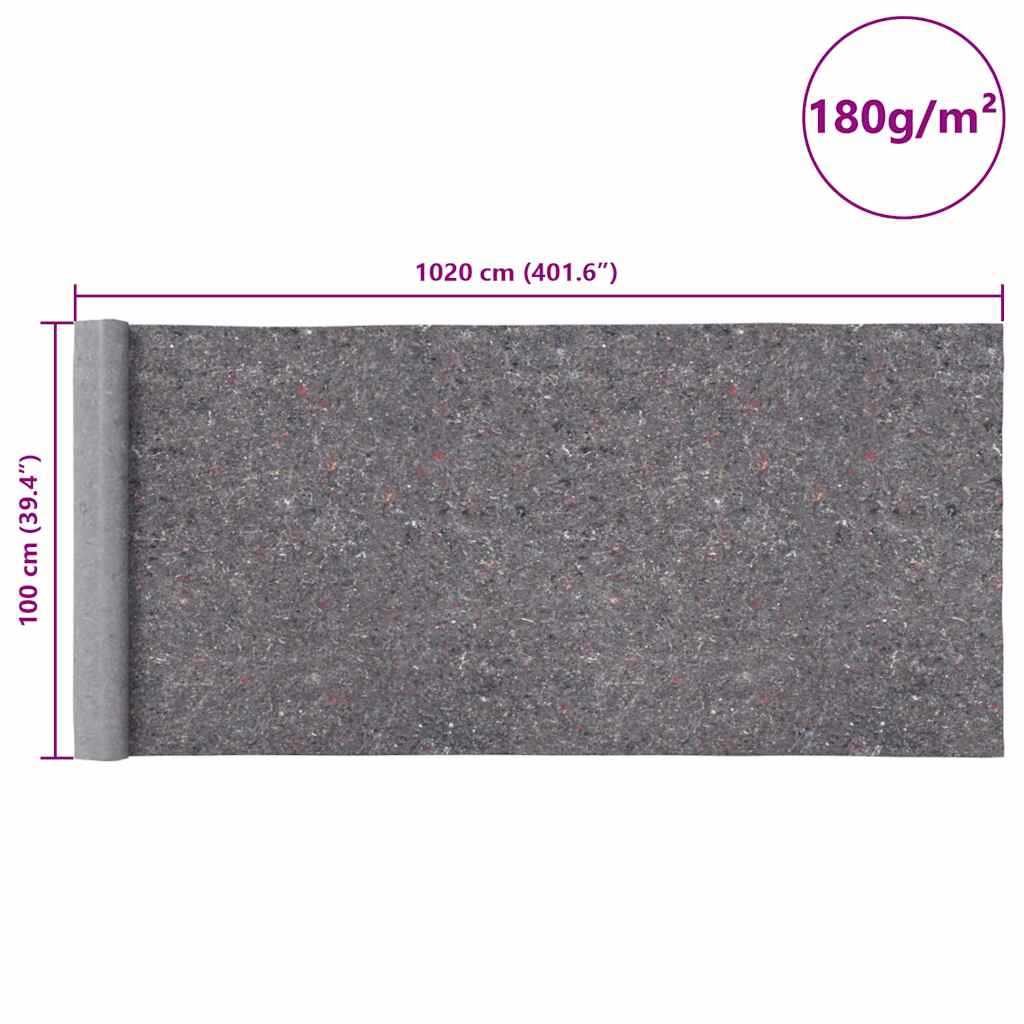 Rutschfestes Malervlies 10 m 180 g/m² Grau