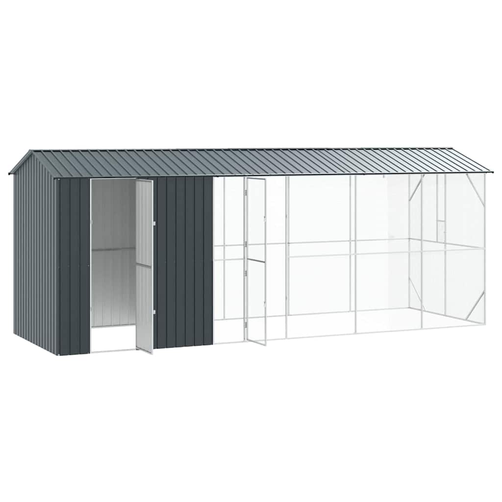 Vogelkäfig Anthrazit 645 x 208 x 247 cm Verzinkter Stahl