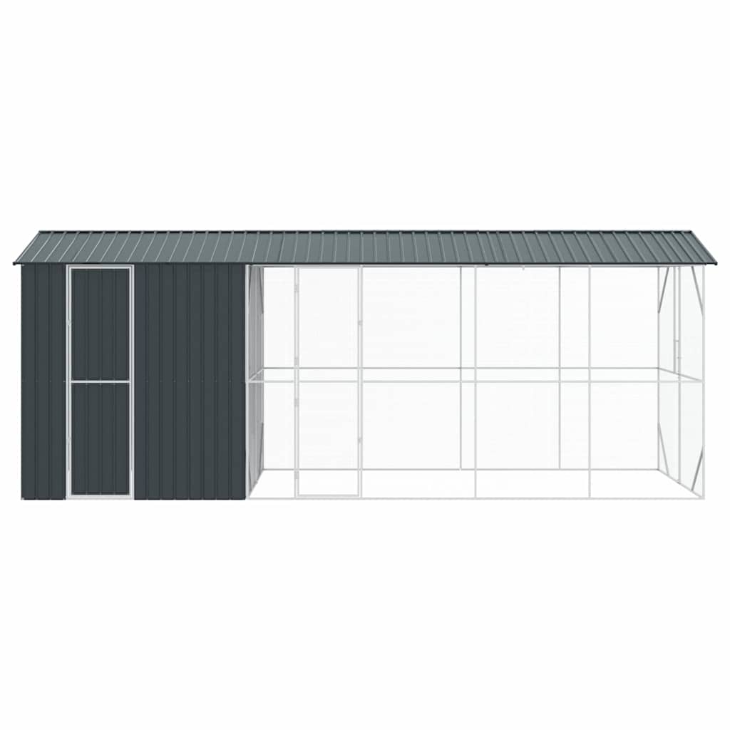 Vogelkäfig Anthrazit 645 x 208 x 247 cm Verzinkter Stahl