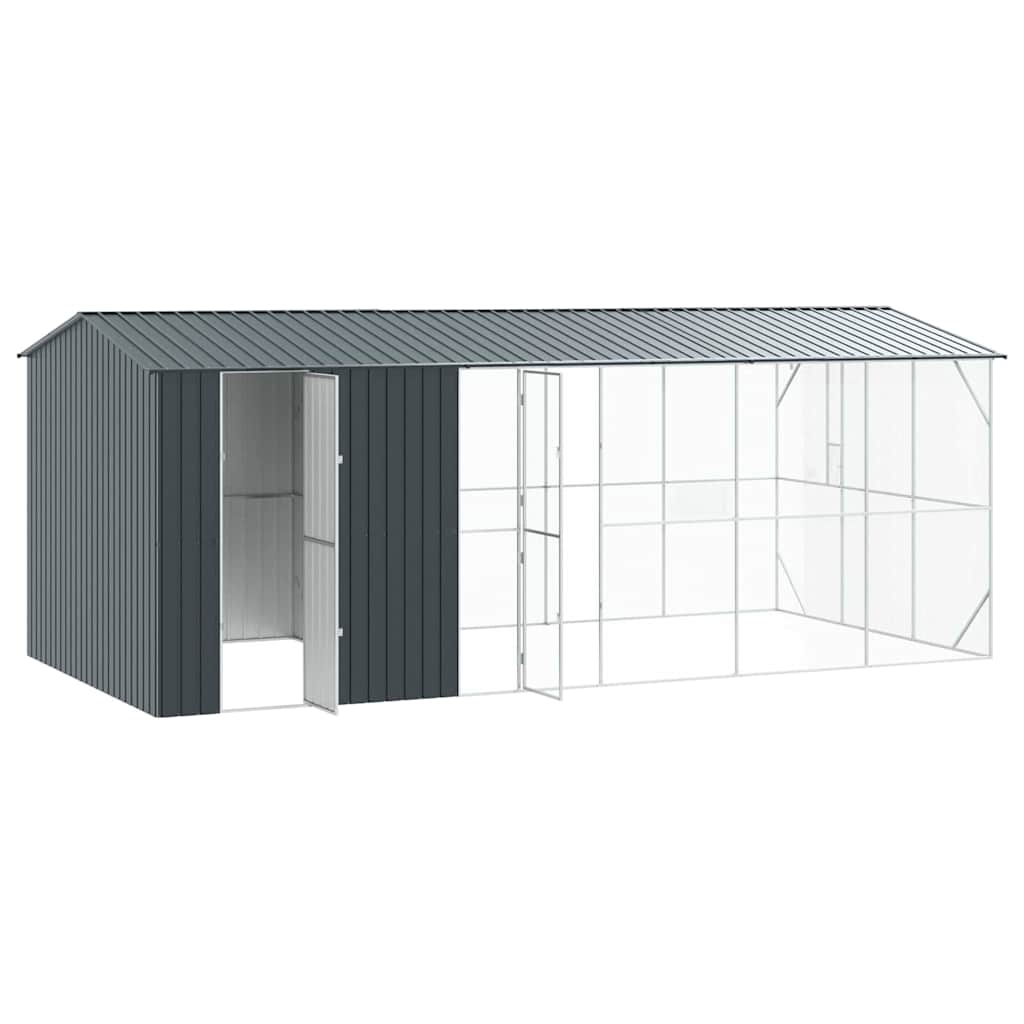 Vogelkäfig Anthrazit 645 x 310 x 247 cm Verzinkter Stahl