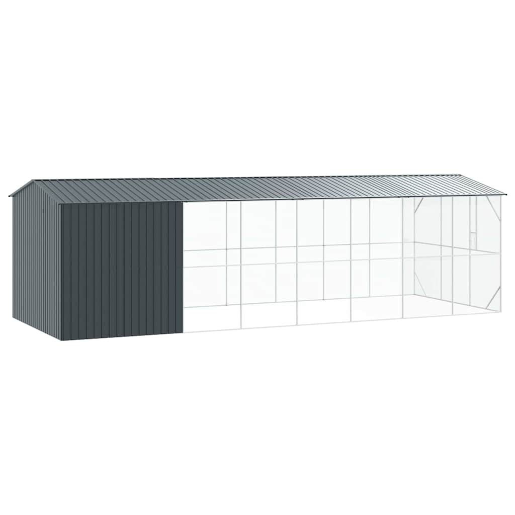 Vogelkäfig Anthrazit 860 x 310 x 247 cm Verzinkter Stahl