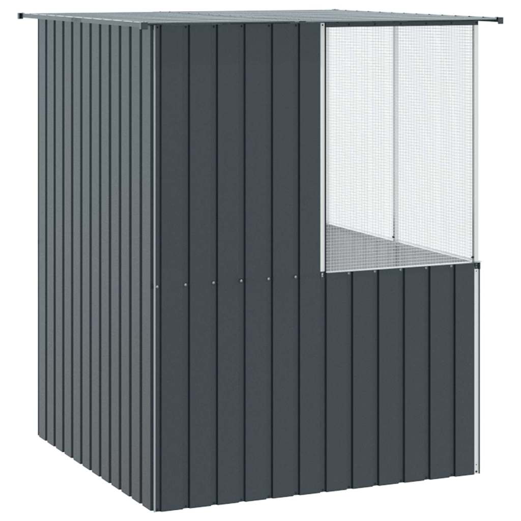 Vogelkäfig Anthrazit 154 x 154 x 200 cm Verzinkter Stahl