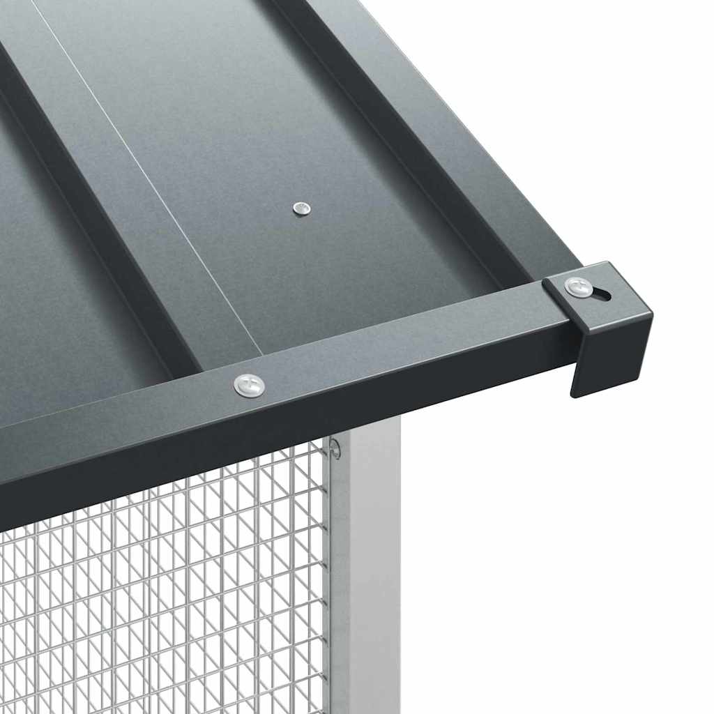 Bird cage anthracite 215x78x200 cm galvanized steel