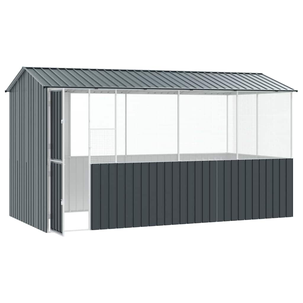 Bird cage anthracite 215x78x200 cm galvanized steel