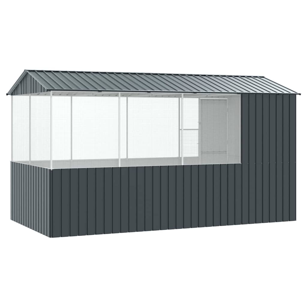 Bird cage anthracite 215x78x200 cm galvanized steel