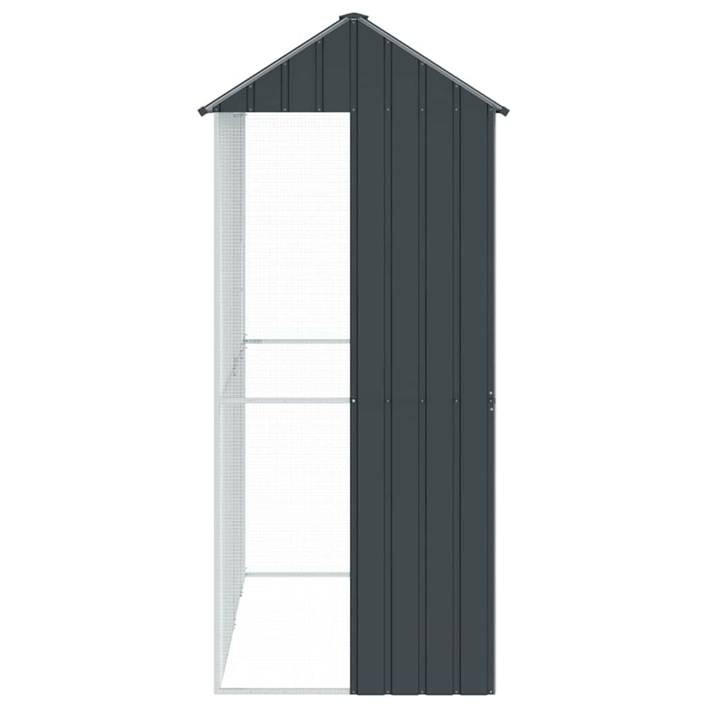 Vogelkäfig Anthrazit 215 x 110 x 247 cm Verzinkter Stahl