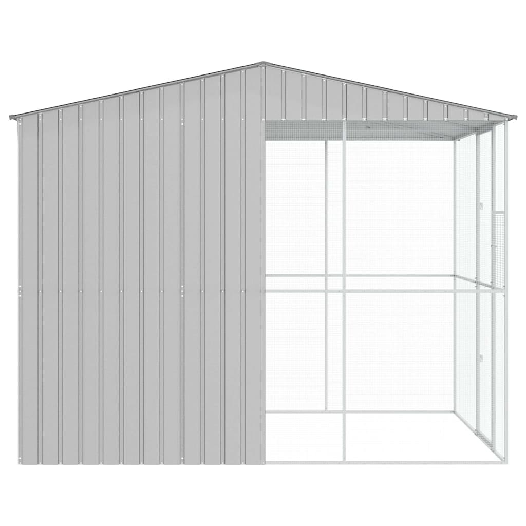 Vogelkäfig Grau 215 x 310 x 247 cm Verzinkter Stahl