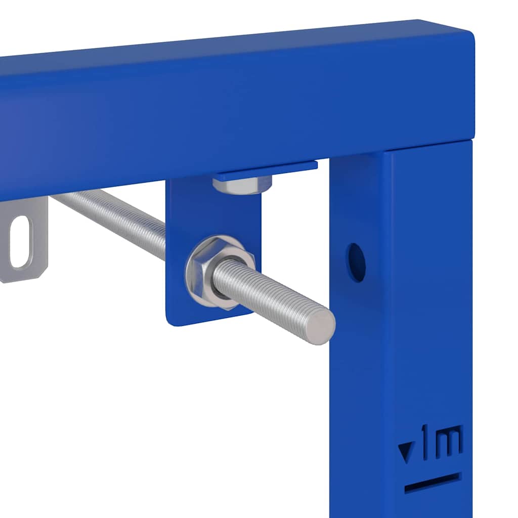 Badezimmer Wandstütze Blau 50 x 17.5 x 136 cm Stahl