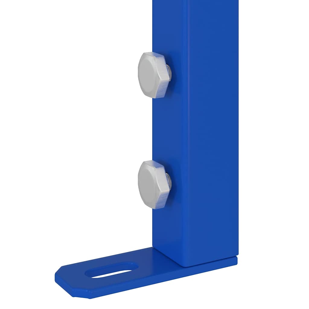Badezimmer Wandstütze Blau 50 x 17.5 x 136 cm Stahl