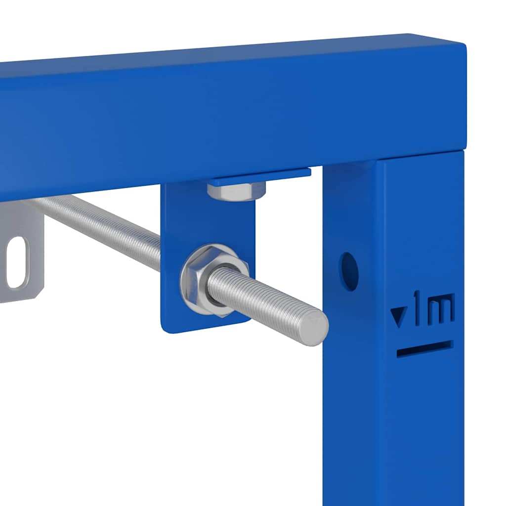 Badezimmer Wandstütze Blau 50 x 17.5 x 136 cm Stahl