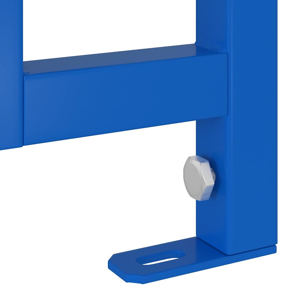 Badezimmer Wandstütze Blau 50 x 17.5 x 136 cm Stahl