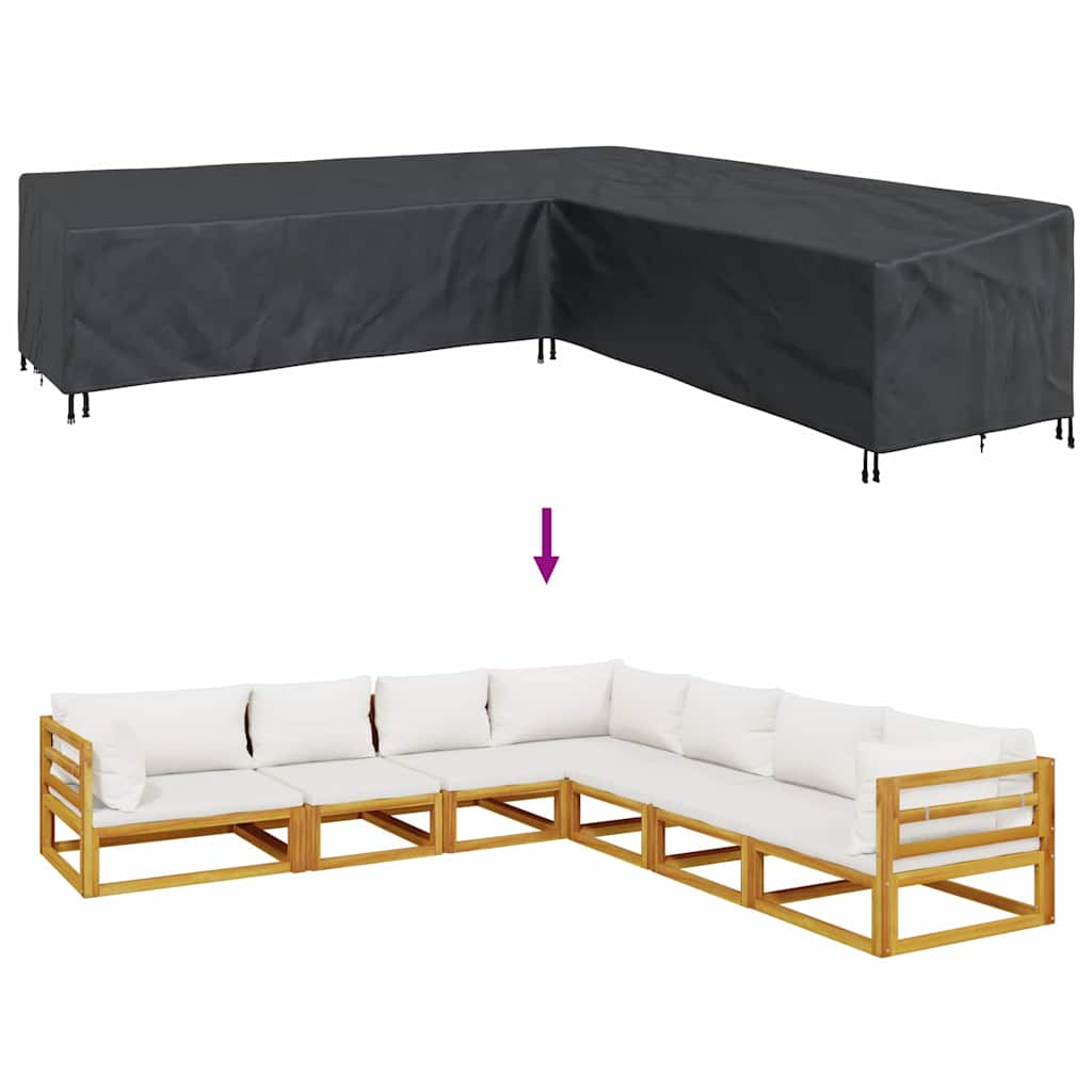 Gartenmöbelabdeckung 325 x 325 x 80 cm 210D Oxford Stoff