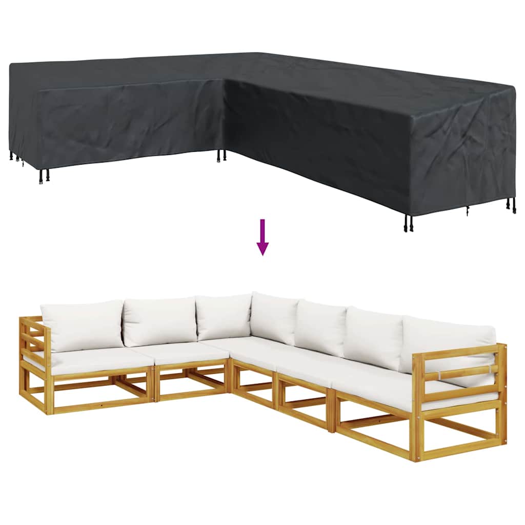 Gartenmöbelabdeckung 330 x 255 x 80 cm 210D Oxford Stoff