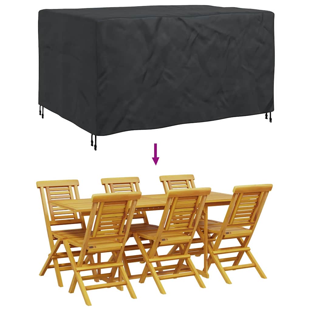 Gartenmöbelabdeckung Schwarz 180 x 150 x 85 cm 600D