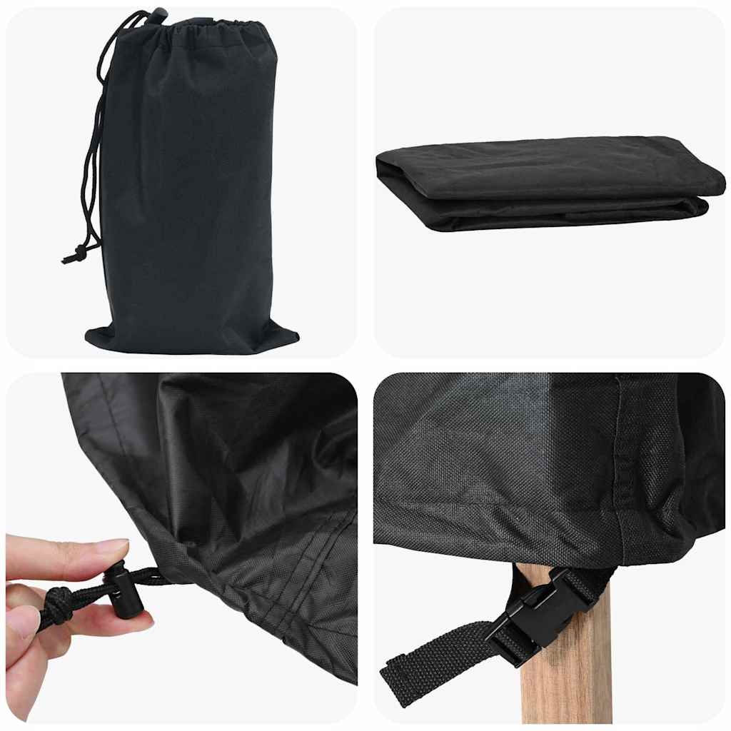 Gartenmöbelabdeckung Schwarz 110 x 84 x 70 cm 600D Oxford Stoff