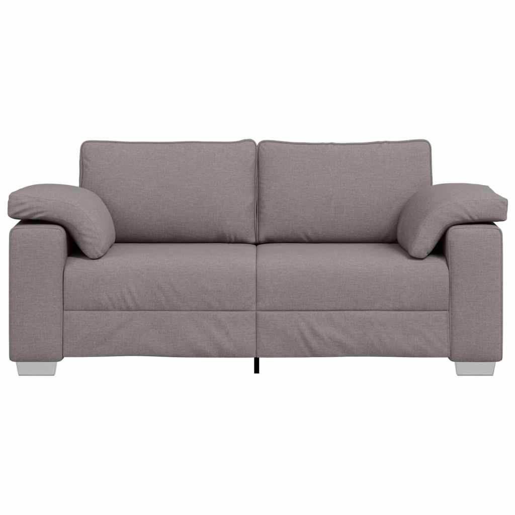 Sofa mit Kissen Taupe 180 x 77 x 82 cm Stoff